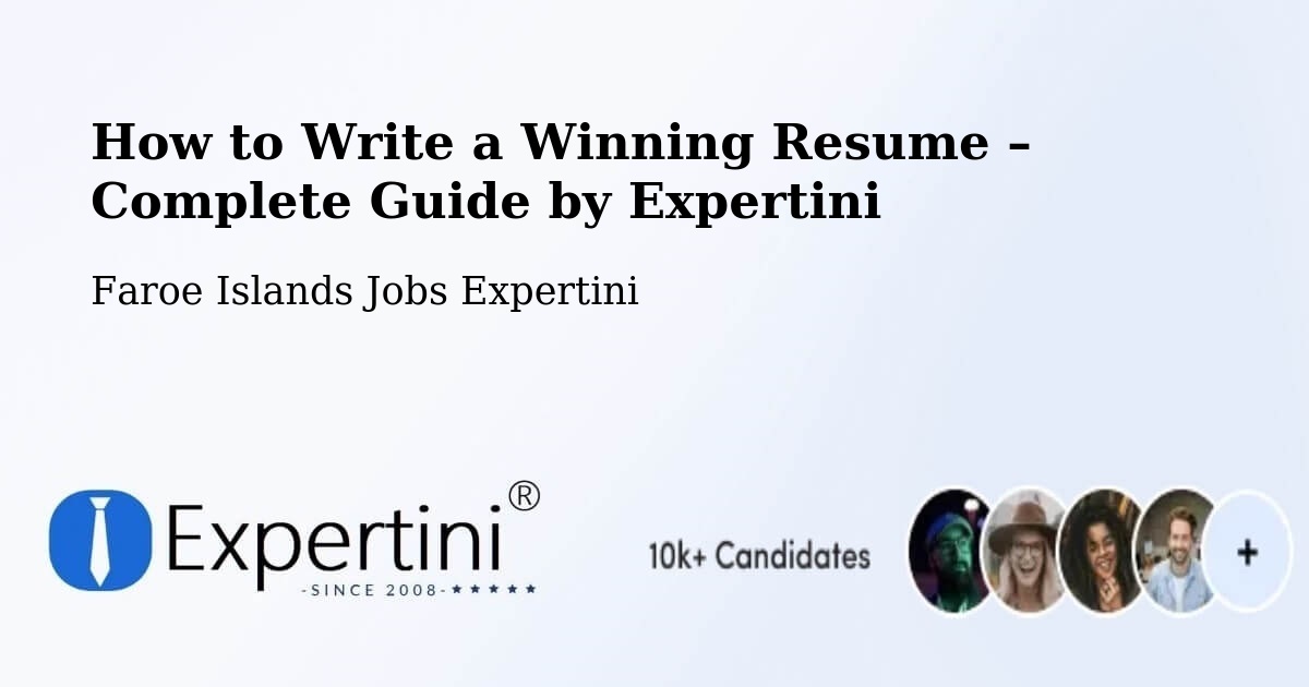 Resume Writing Guide for Job Seekers – Hósvík - Hósvík, Faroe Islands Jobs Expertini
